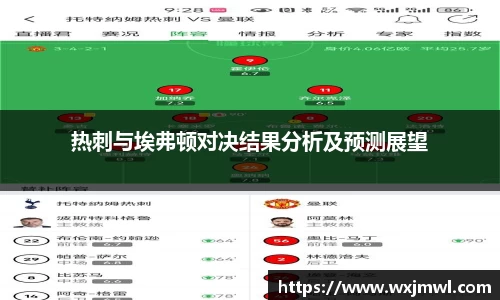 热刺与埃弗顿对决结果分析及预测展望